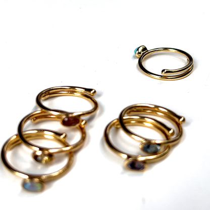 Brass petit ring 14