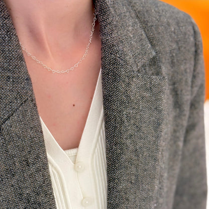 Silver925 chain  necklace〈Heart〉1