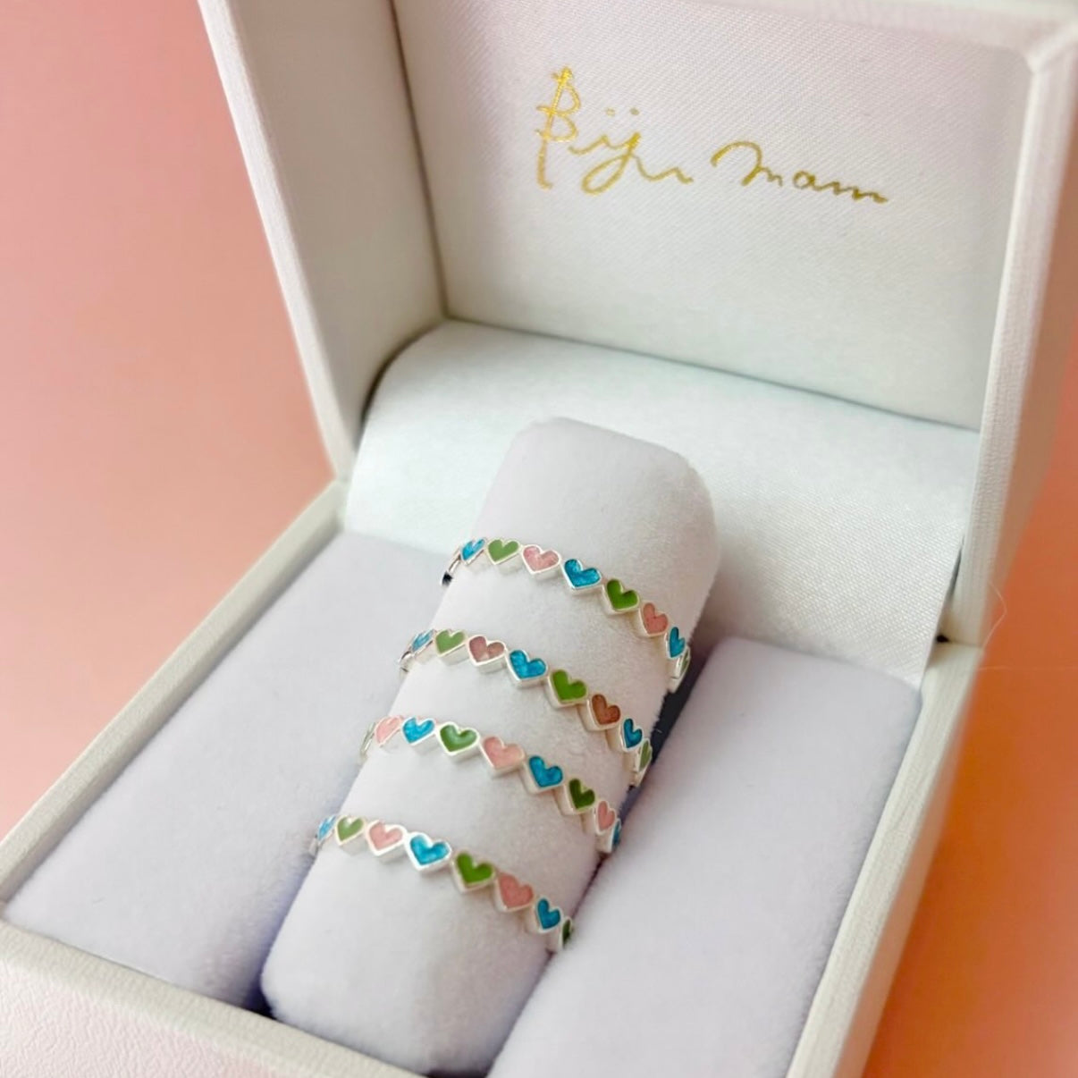 〈札幌限定〉Heart enamel ring