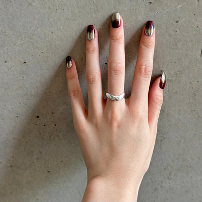 Silver925 plain ring 82