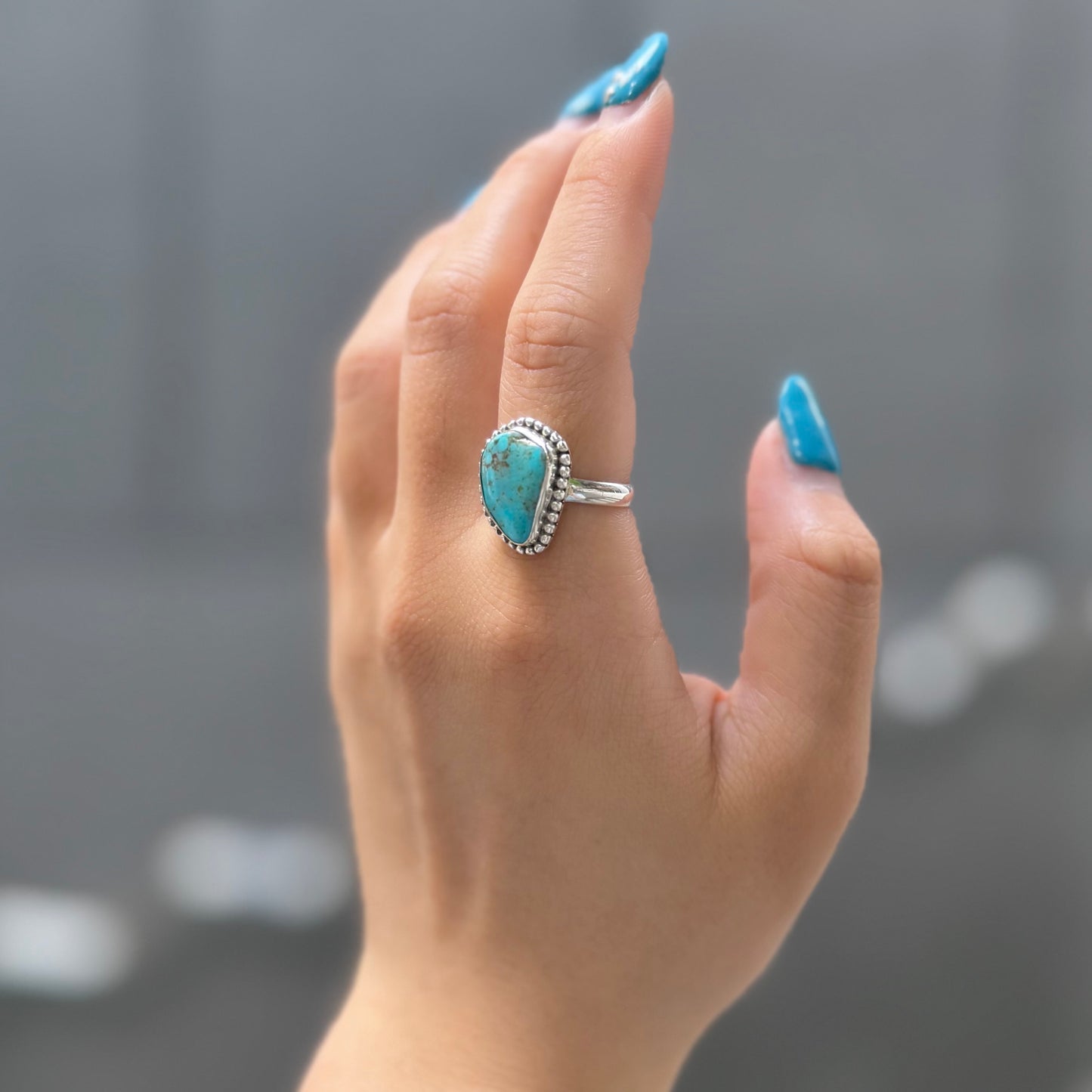 American turquoise ring