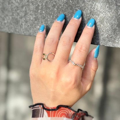 Silver925×Brass plain ring 5