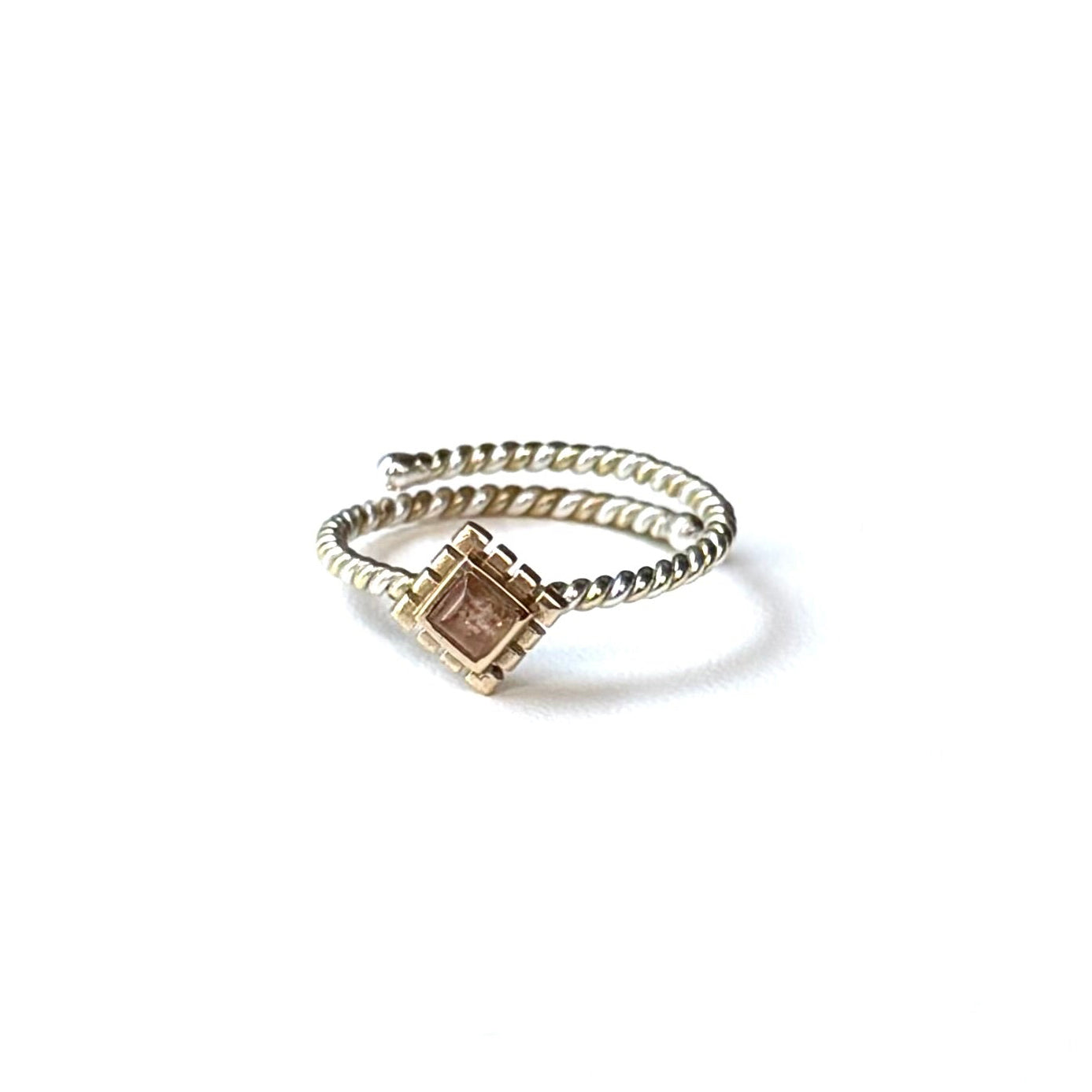 Silver925×Brass petit ring 5