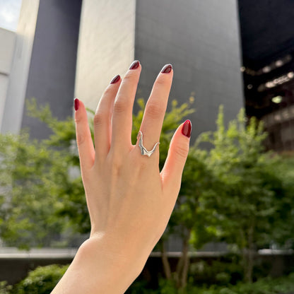 Silver925 plain ring 44