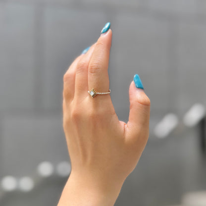 Silver925×Brass petit ring 5