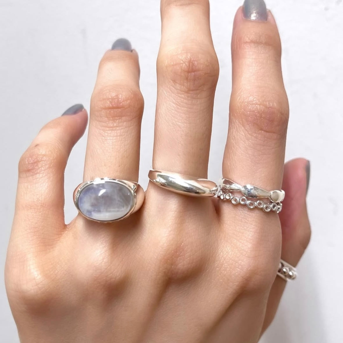 Silver925 plain ring 65