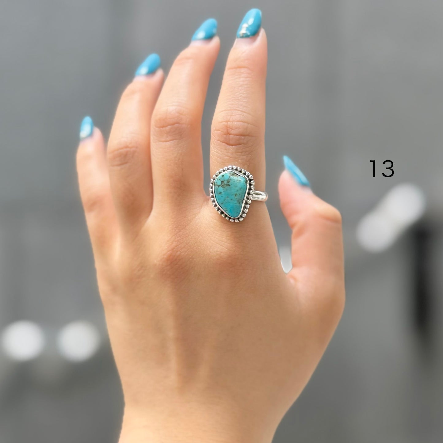 American turquoise ring