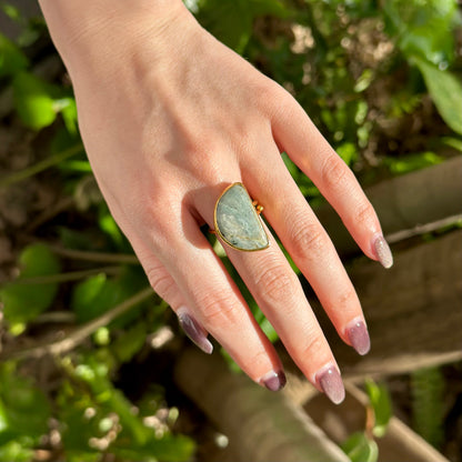 Brass 1stone ring