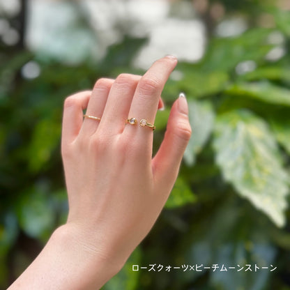 Brass 2stone ring 12