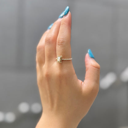Silver925×Brass petit ring 6