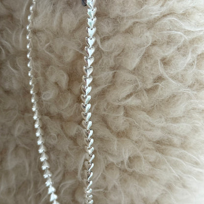 Silver925 chain  necklace 〈Heart〉2