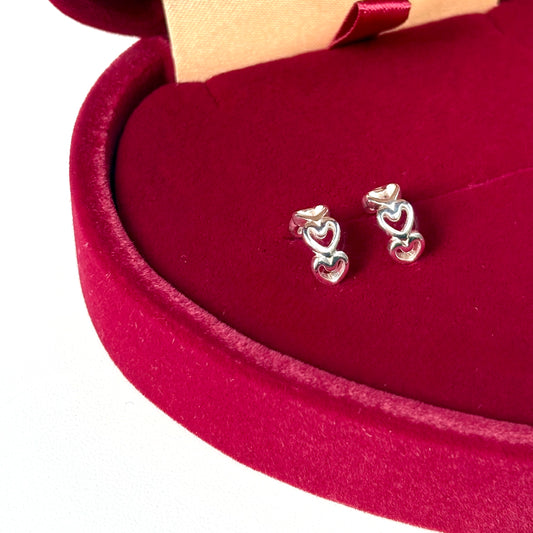 Silver925 plain pierce〈Heart〉1