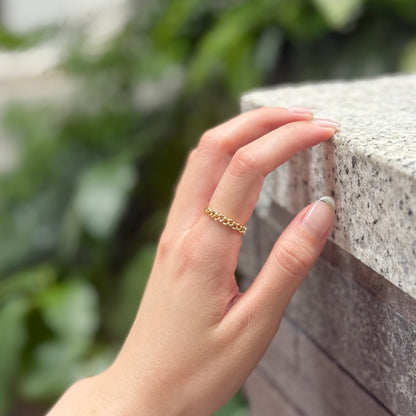Brass Heart plain ring 9