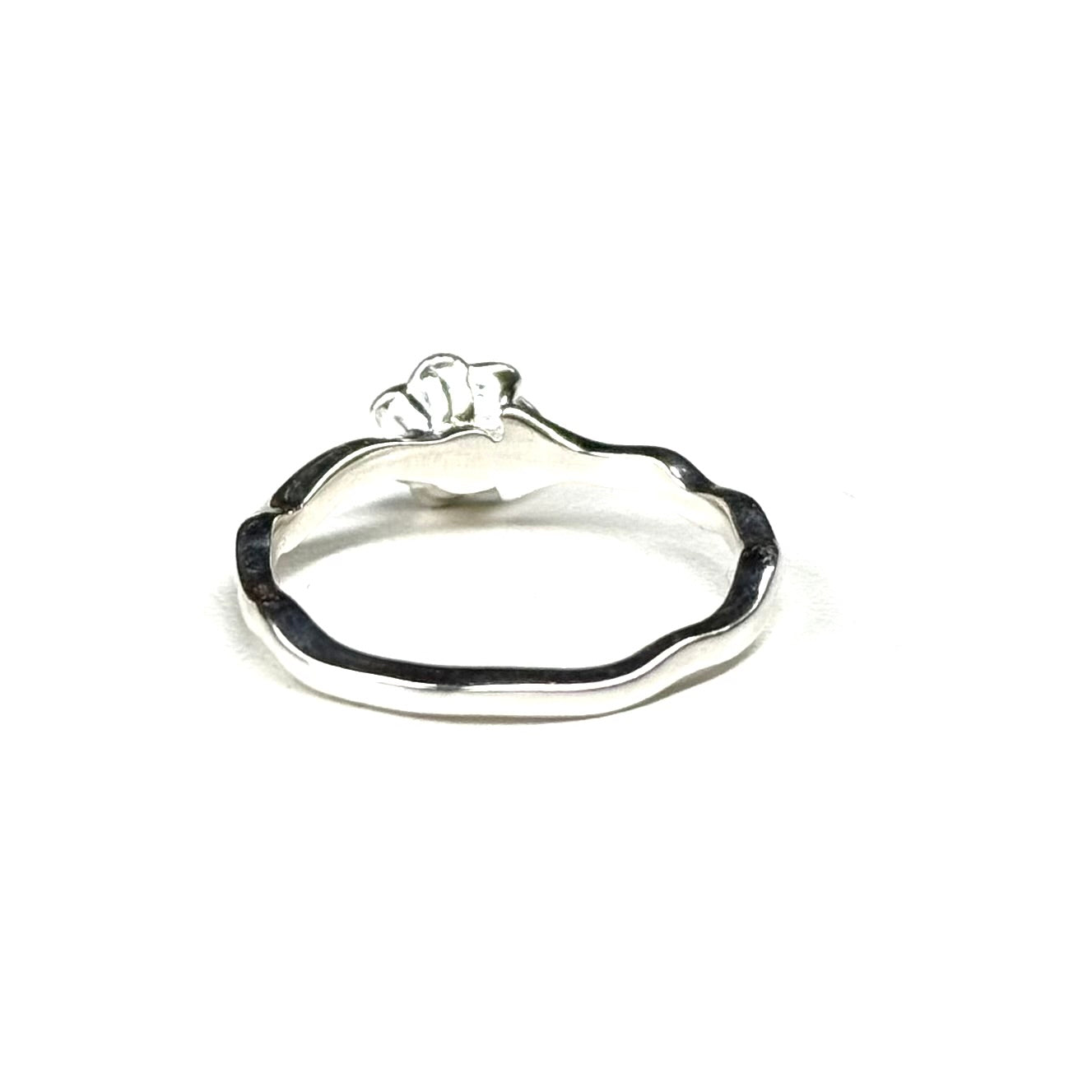 Flower plain ring 7