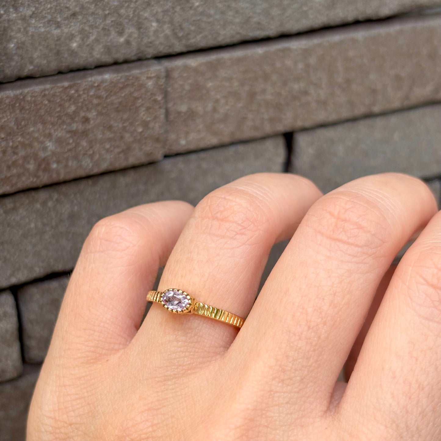Brass petit ring 10