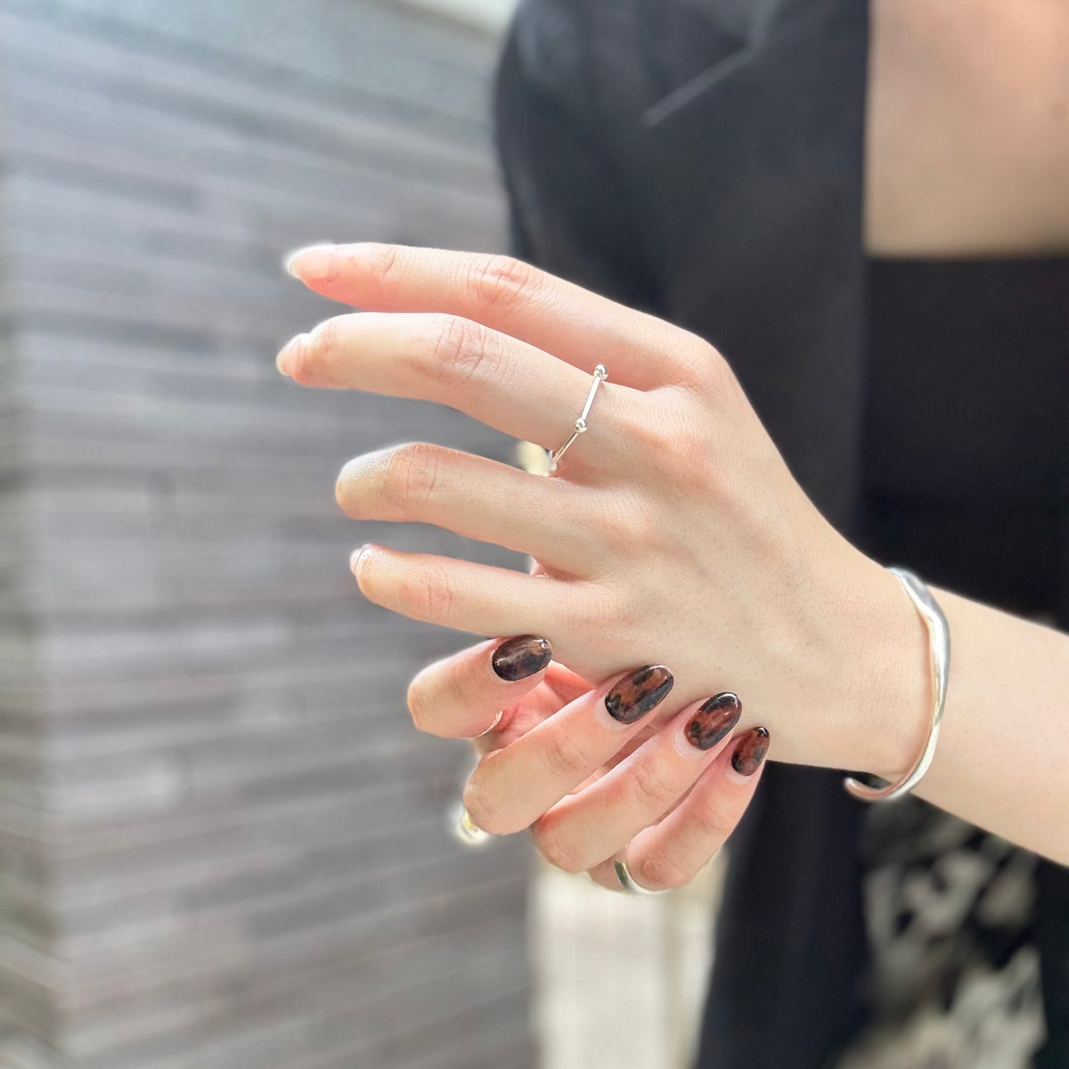 Silver925 plain ring〈Pentagon〉