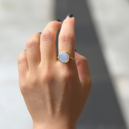 Brass square ring