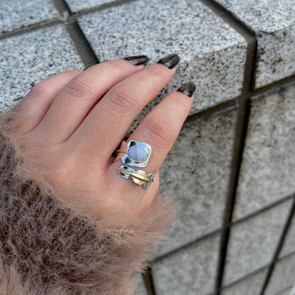 Silver925×Brass design ring 1