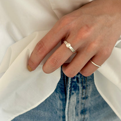 Pearl design ring 13