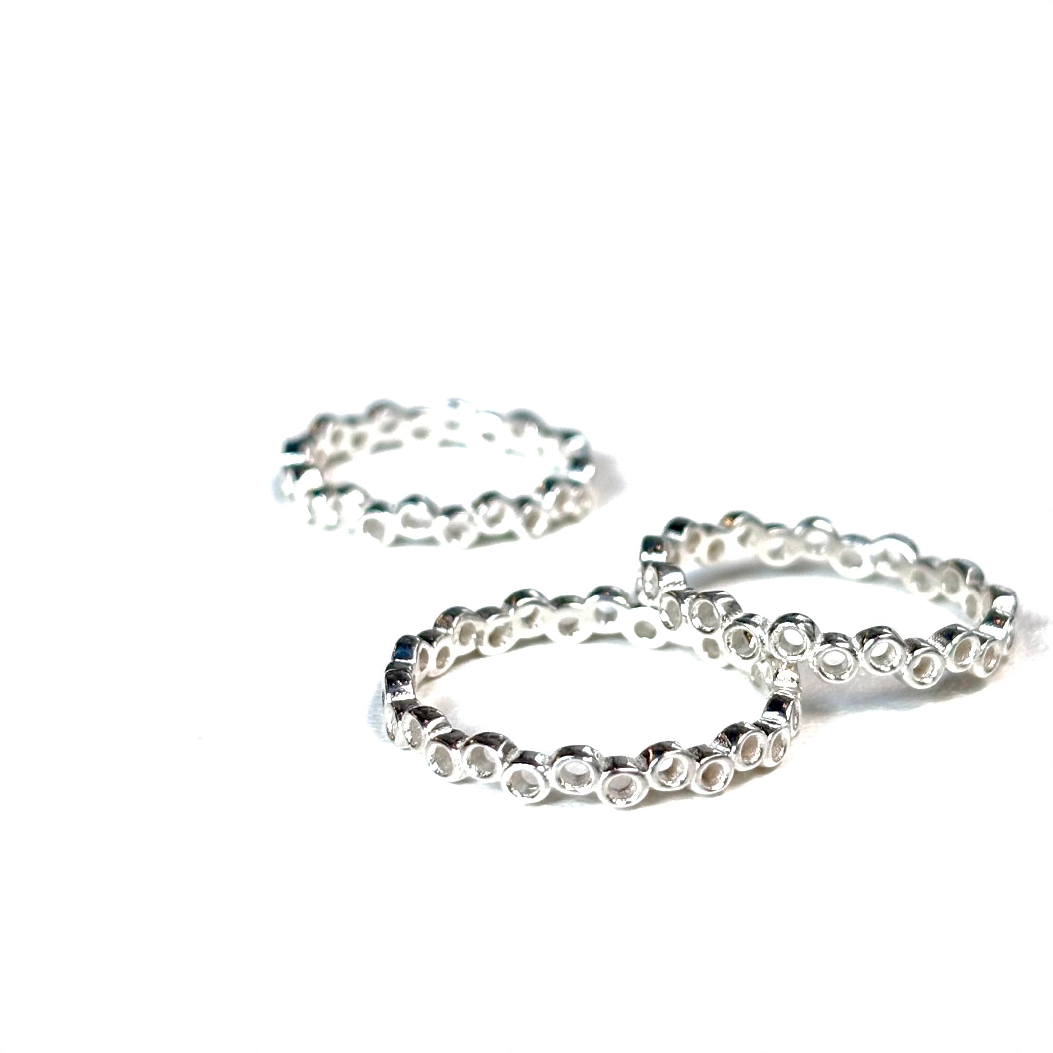 みかりん様　　ベージュ、ホワイト Silver925 plain ring 100 – Biju mam