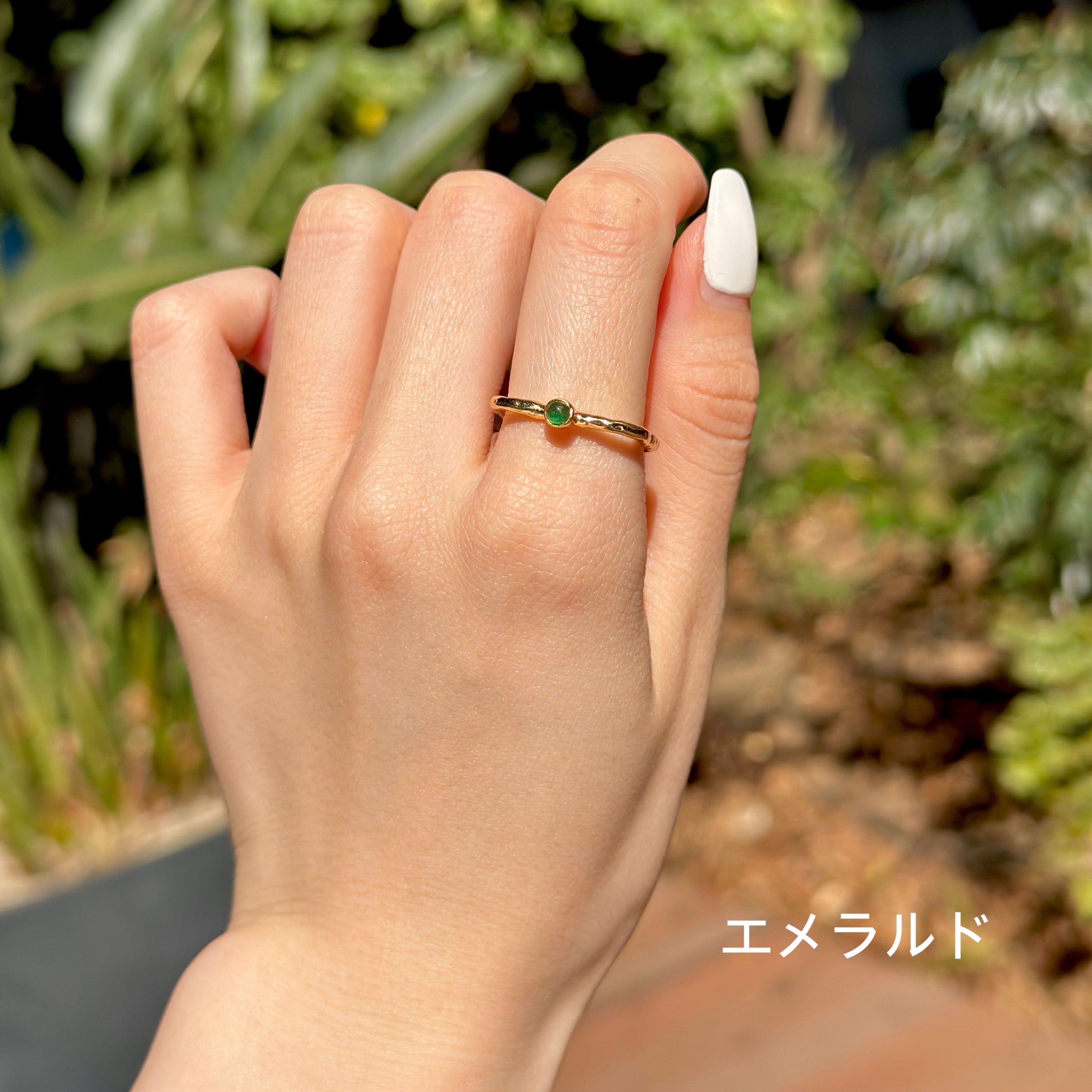 Brass square petit ring 5