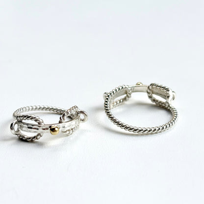 Silver925×Brass plain ring 17