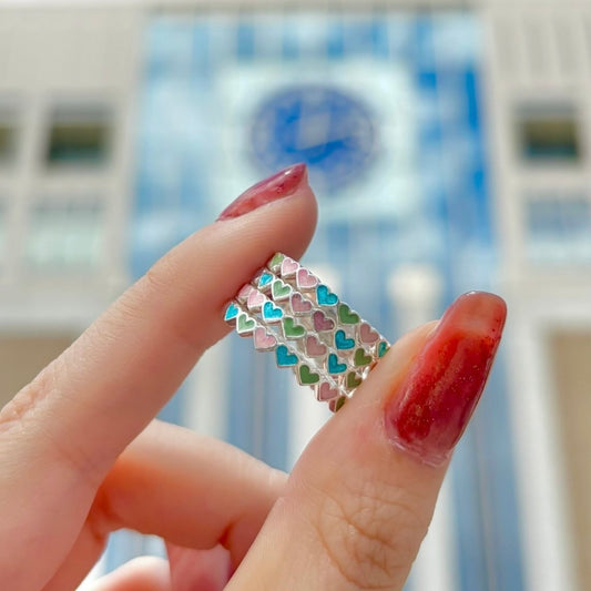 〈札幌限定〉Heart enamel ring