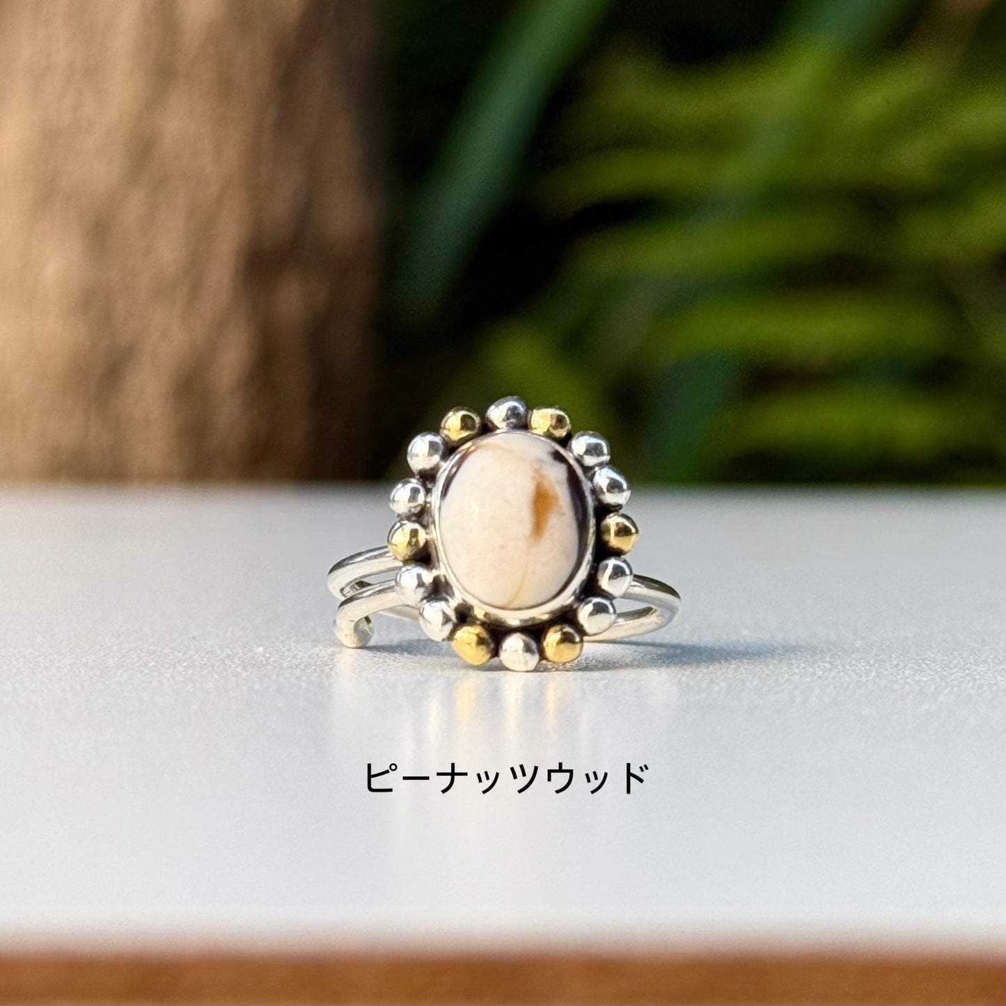 Silver925×Brass design ring 15