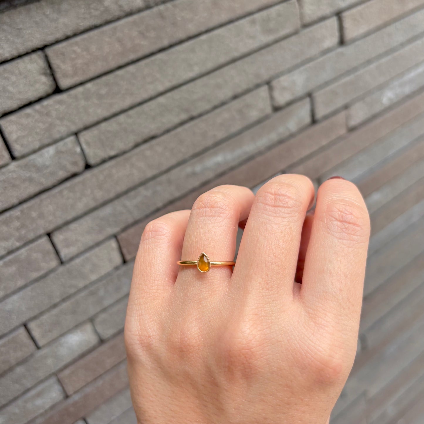 Brass petit ring 6