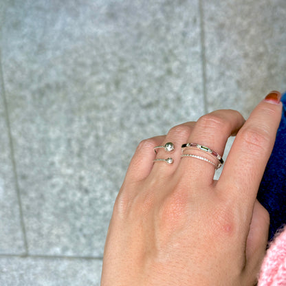 Silver925 2finger ring