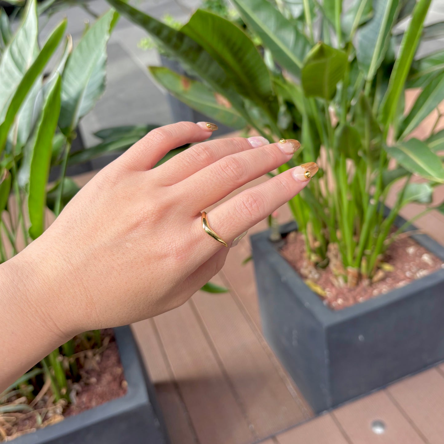 Brass plain ring 41