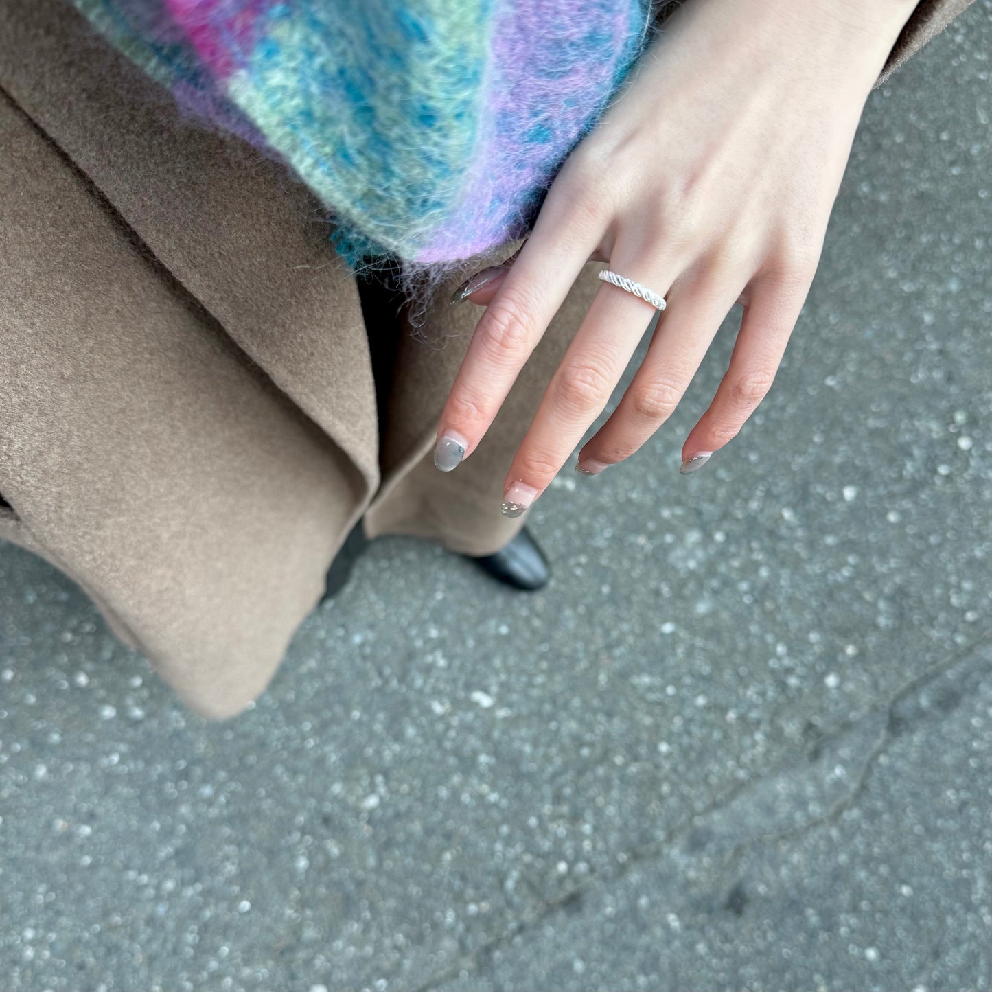 Silver925 plain ring 112