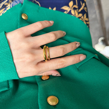 Brass plain ring 64
