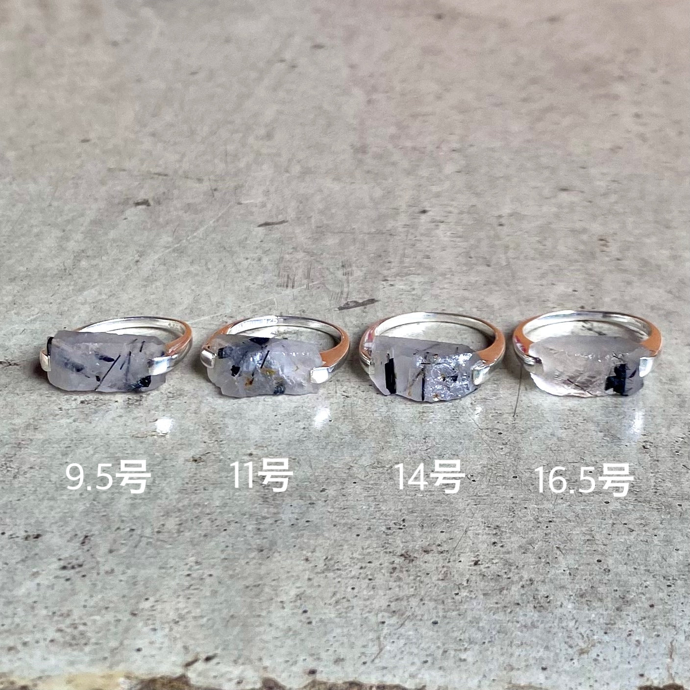Silver925 roughcut ring 1