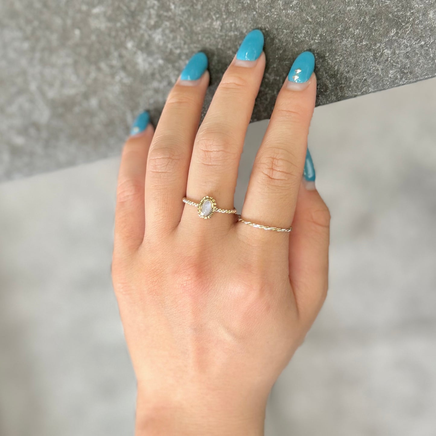 Silver925×Brass petit ring 3