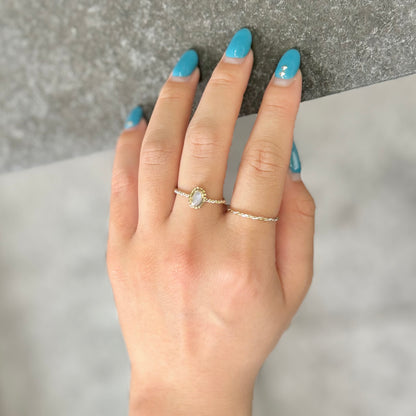 Silver925×Brass petit ring 3