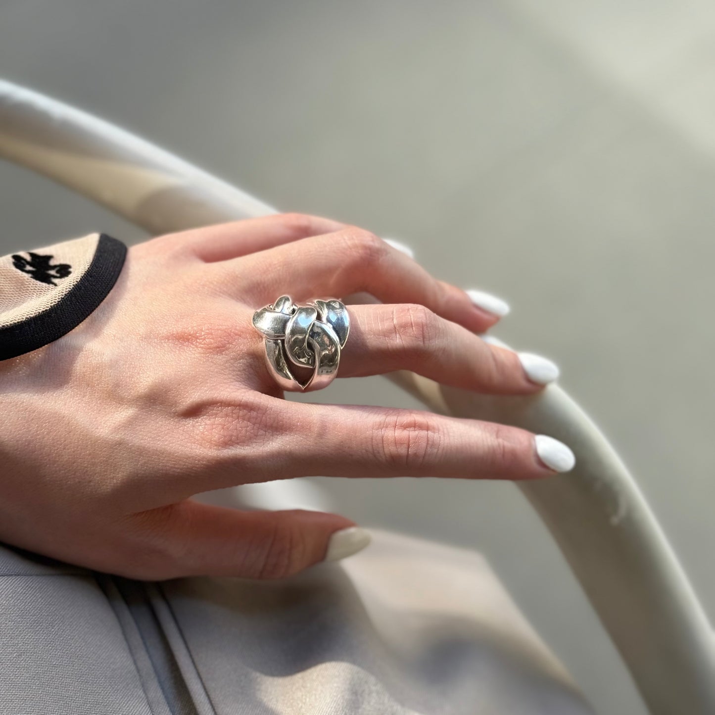 Silver925 plain ring 19