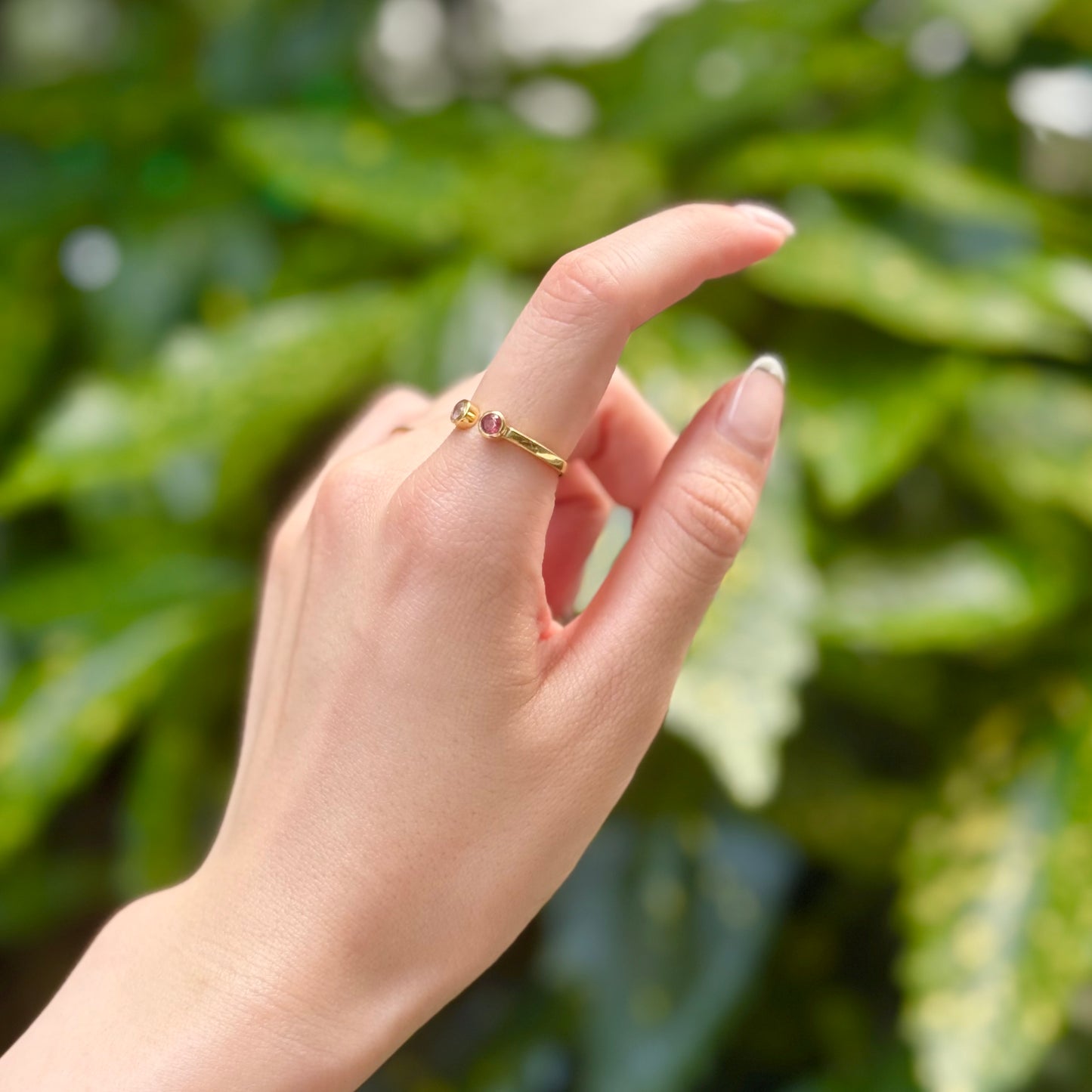 Brass 2stone ring 12
