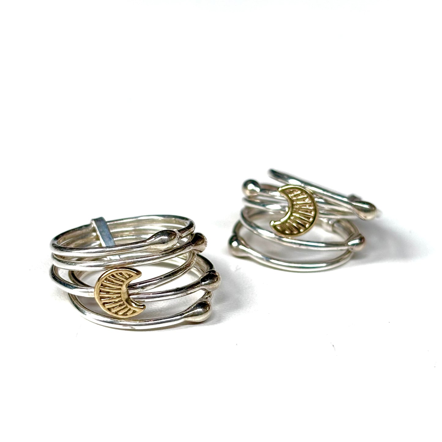 Stacking plain ring 〈Moon〉