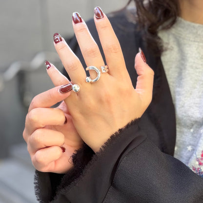 Silver925 plain ring 62