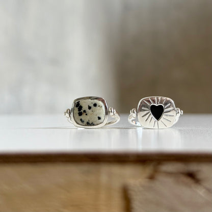 Heart design ring 11