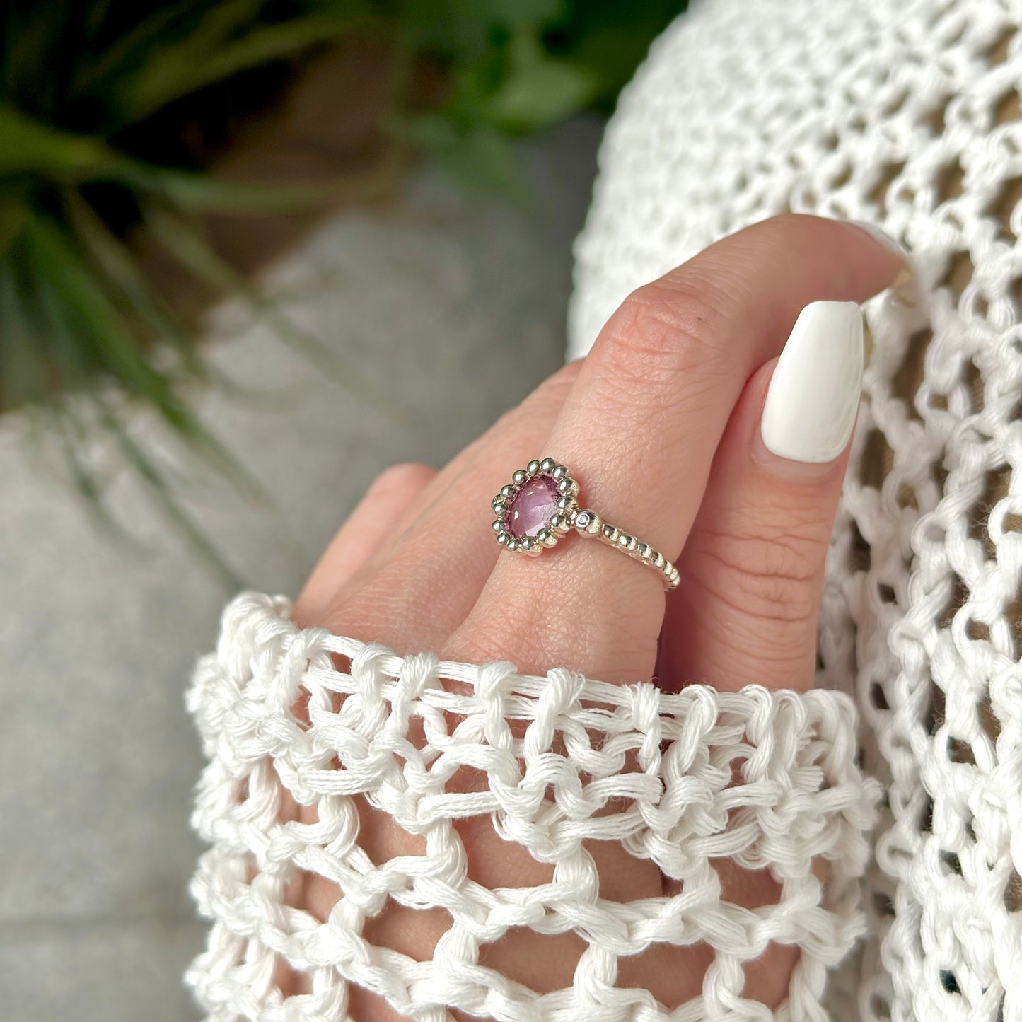 【Bijumam poco】Silver925 tsubu design ring