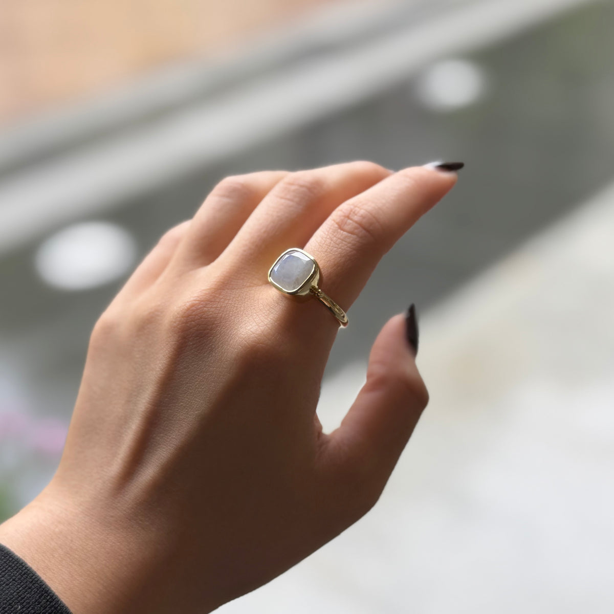 Brass square ring