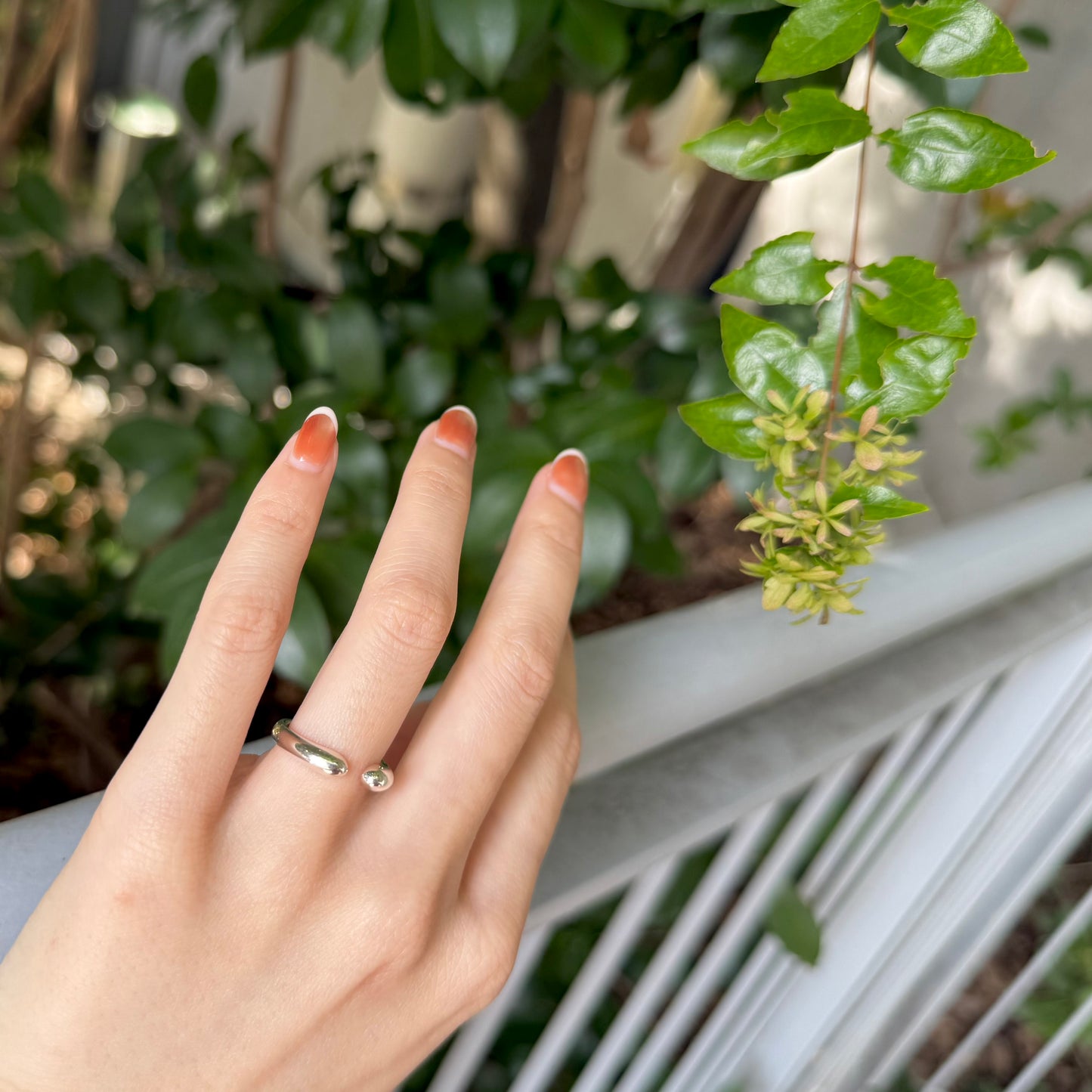 Silver925 plain ring 53