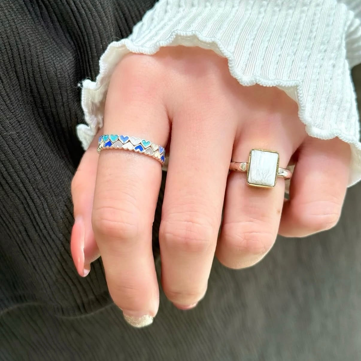 〈横浜限定〉Heart enamel ring