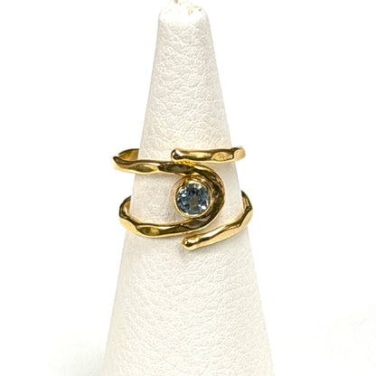 Brass design ring 15
