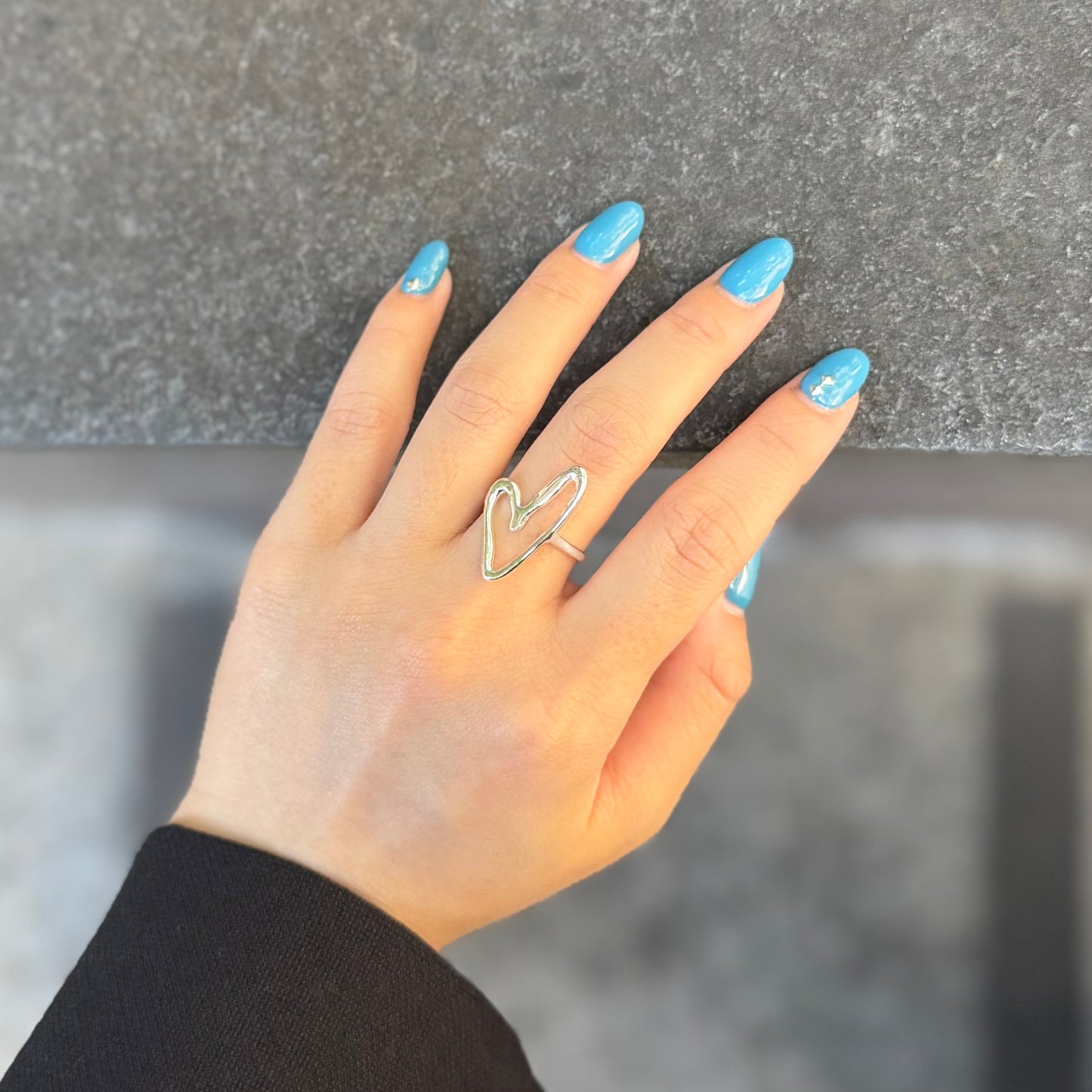Heart plain ring 75