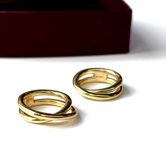 Brass plain ring 58