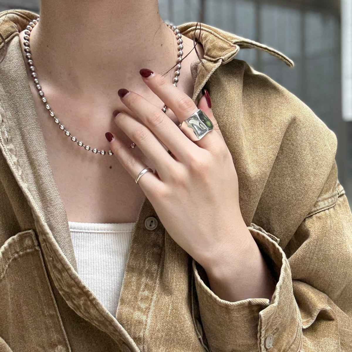 〈渋谷限定〉Silver925 plain ring 2
