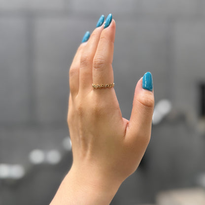Brass star plain ring 10